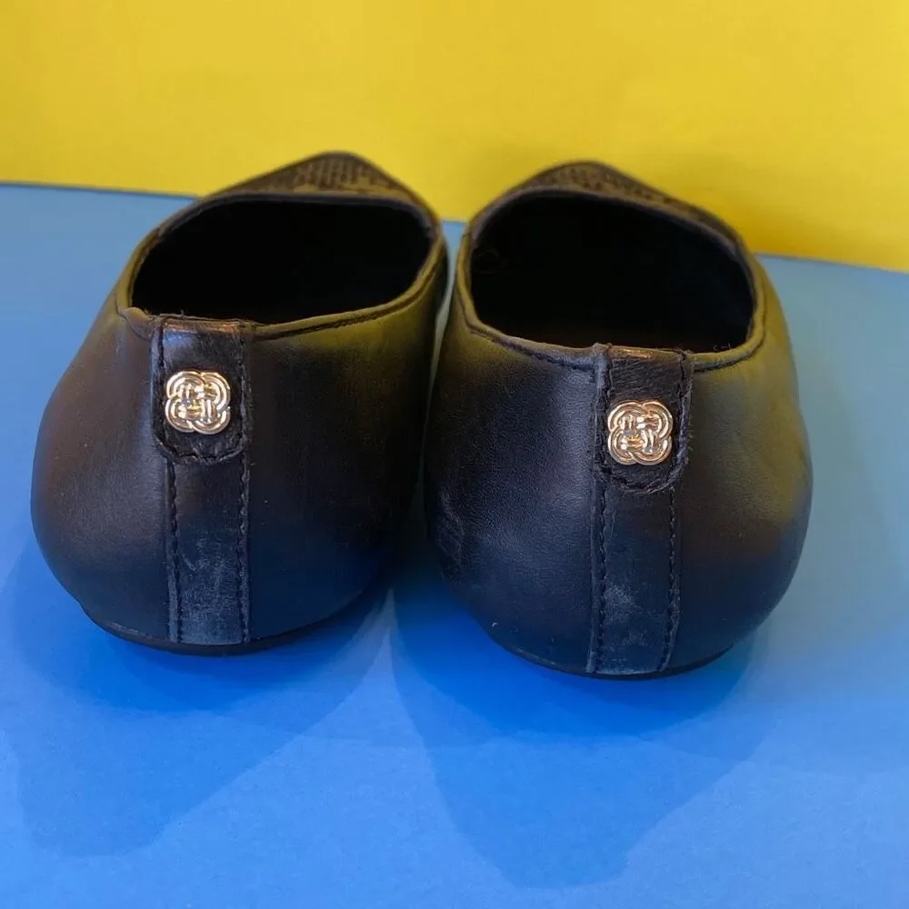 Elliot Lucca Women's Black Leather (Snake Skin) Shoes Size 8